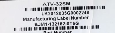 MAIN FUENTE PARA TV ATVIO / NUMERO DE PARTE BJM1-132162-0T6G / CV950XH-A42 / 28181023_140344 / LK2018035-01834 / MODELO ATV-32SM - Imagen 2